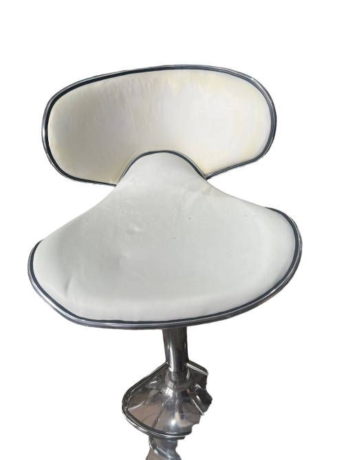 Adjustable Barstool Table Chair White - Demo Slight Marks
