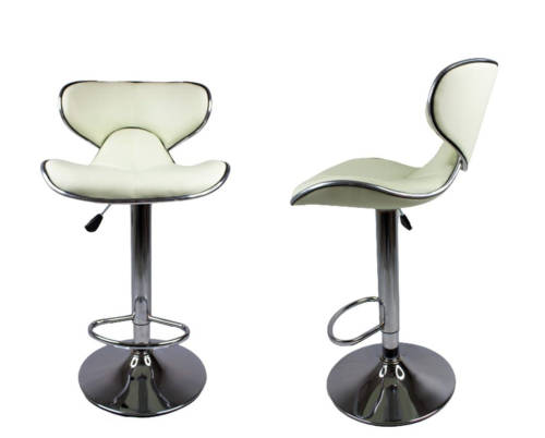 Adjustable Barstool Table Chair White - Demo Slight Marks