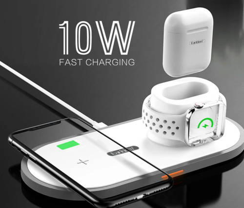 3-in-1 Wireless Apple Charger for Iphone, Iwatch & Airpod NEW