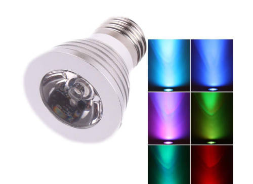 RGB Colour Change LED Light Bulb and Remote Control - SET OF 2
