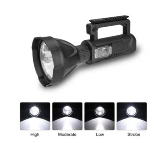 Multifunctional Searchlight Rechargeable Flashlight, Super Bright LED Torch