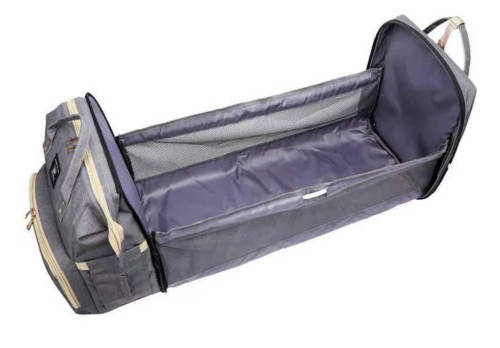 Multi-Functional Nappy Bag & Bed - Navy Blue