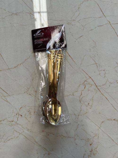 EXCELLENT GOLD COLOUR 18 PCS CUTLERY SET