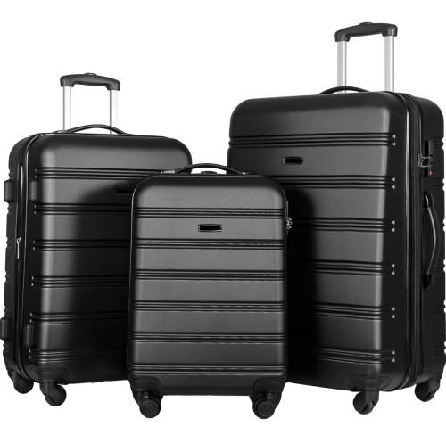 Hardshell Luggage Sets 3 Pcs Spinner Suitcase with TSA Lock Lightweight 20``24``28``
