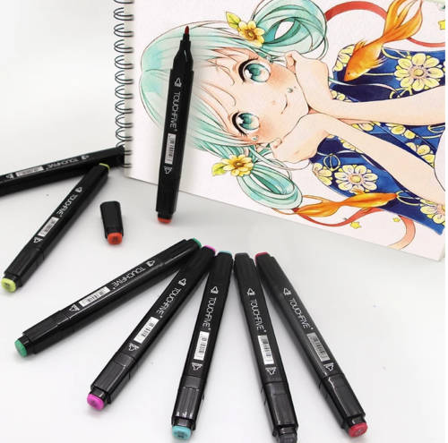 60 Pieces Of Double Head Alcohol Oil Colour Art Marker Set