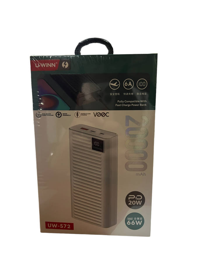 66W Fast Charging 20000mAh Premium Power Bank