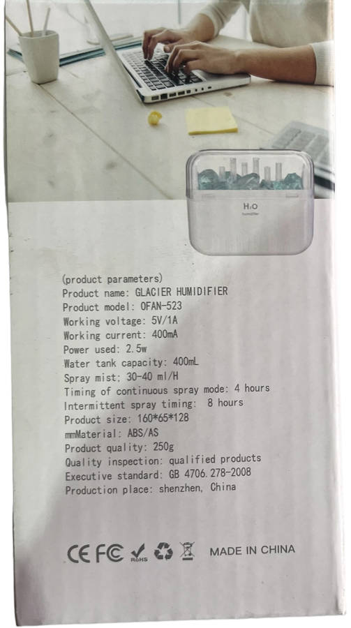 Beautiful Glacier Design Humidifier 400mL