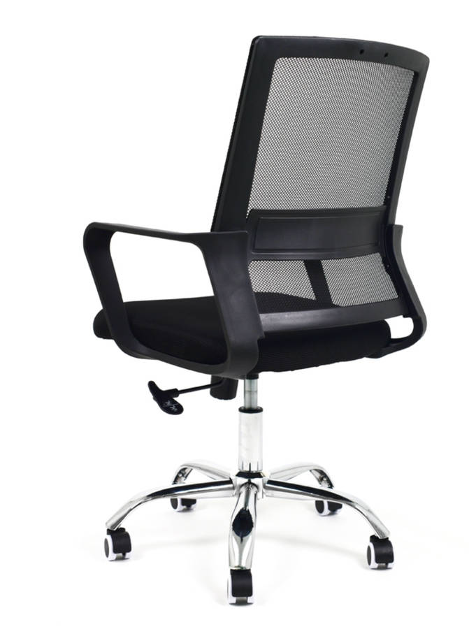 Smart Ergonomic Office Chair with Armrest, Height Adjustable & Swivel/Tilt Mechanism and Metal Base