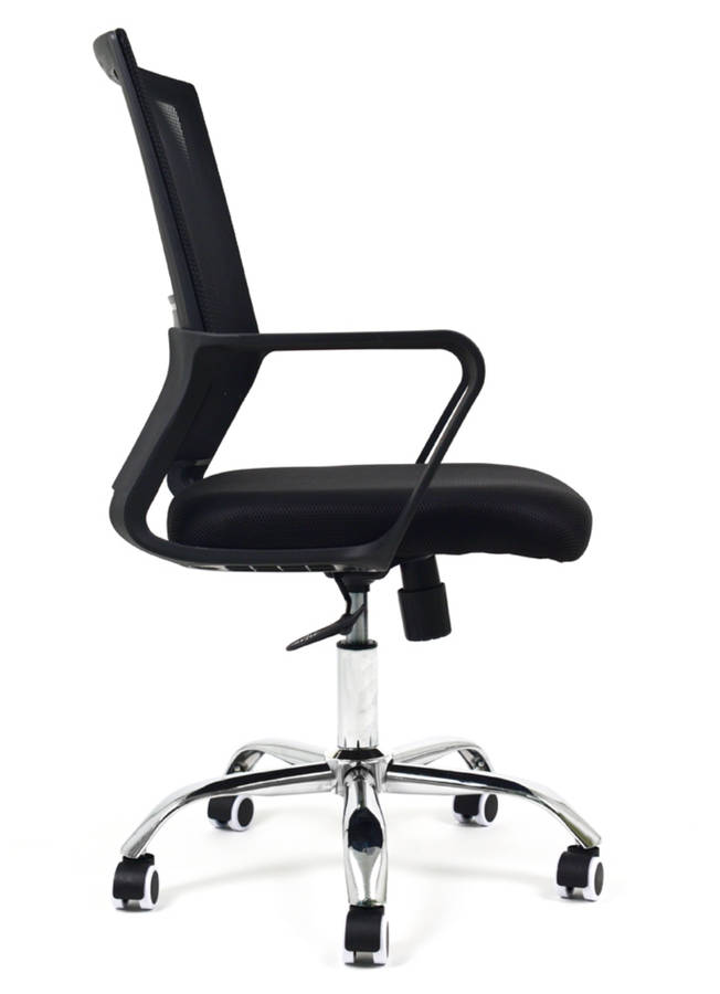 Smart Ergonomic Office Chair with Armrest, Height Adjustable & Swivel/Tilt Mechanism and Metal Base