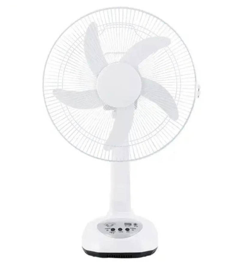 Condere 16` Rechargeable Solar Fan with Built in light and 2 Light Bulbs and a Solar Panel