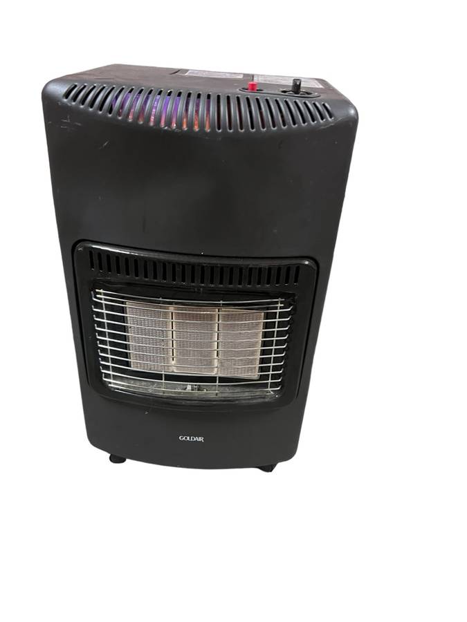Goldair 3 Panel Gas Heater Black 100% Tested and Working