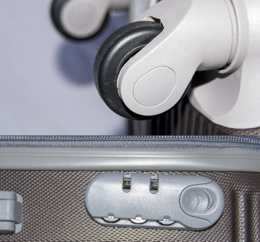 Hard Outer Shell Travel Luggage Set - 3 Piece - Brown - Brand New