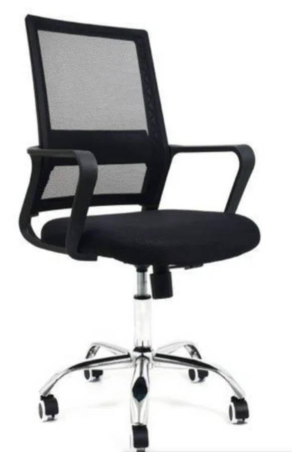 Ergonomic Office Chair with Steel Base and Thick Foam Seat Padding - Display Unit Read Description