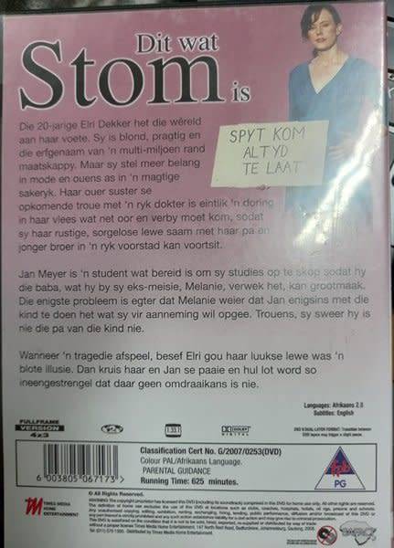 Dit Wat Stom Is - complete series 4DVD set (Jan Blom, Elzabe Zietsman, Franz Marx)