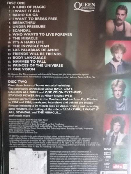 Queen - 3 DVD Bundle: Greatest Flix 1 and 2 (2 x 2DVD sets) PLUS Live At Wembley (2DVD)