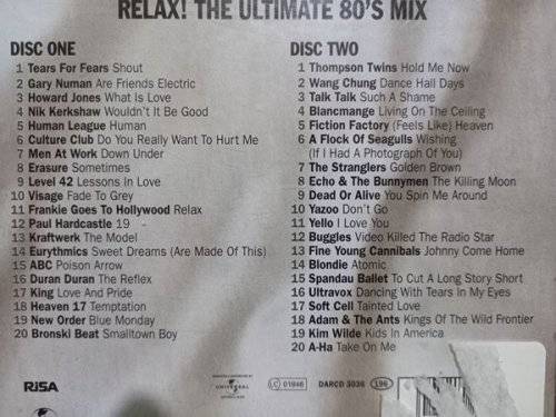 Relax! The Ultimate 80`s Mix 2CD