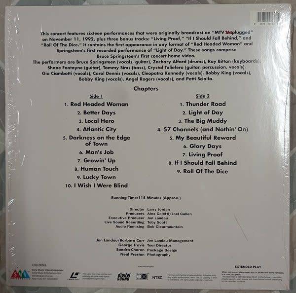 Bruce Springsteen - In Concert LASERDISC