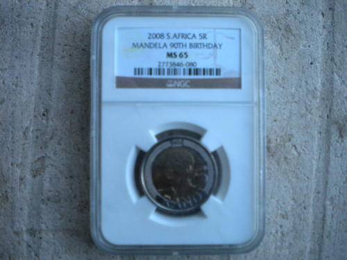 2008 Mandela 90th birthday MS65 NGC graded