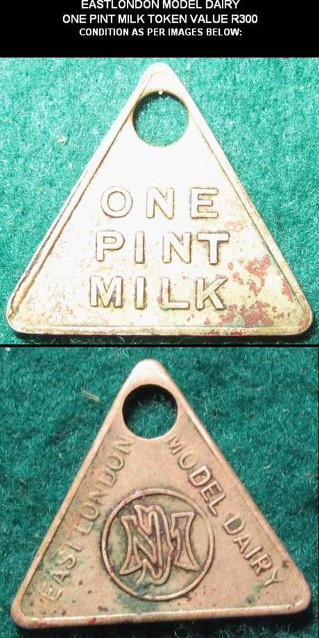 EAST LONDON MODEL DAIRY MILK TOKEN