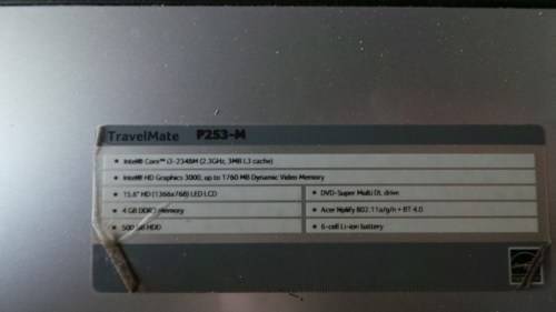 Acer Travelmate P253M Corei3 laptop  for Grabs  - ******LOW LOW SHIPPING *****