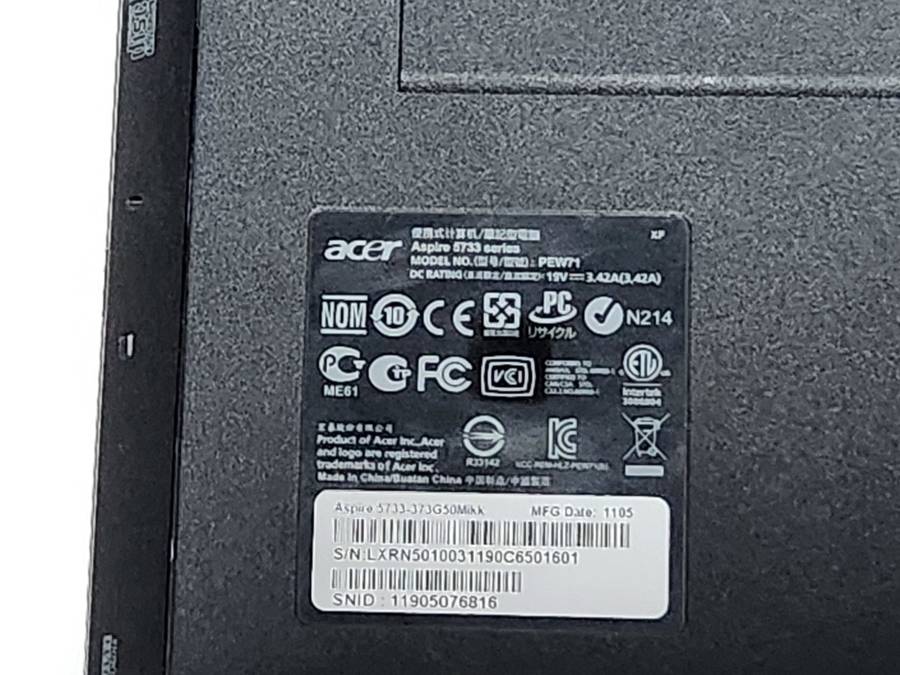 ACER ASPIRE CORE I3  LAPTOP - MODEL - 5733  SERIES up for Grabs - ******LOW LOW SHIPPING *****
