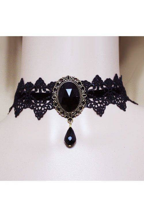 black lace choker