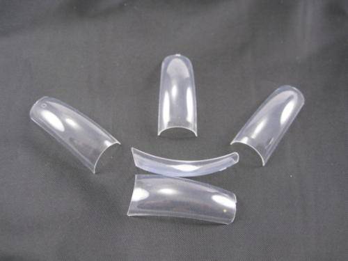 100x Clear Nail Tips Gel Acrylic French Art