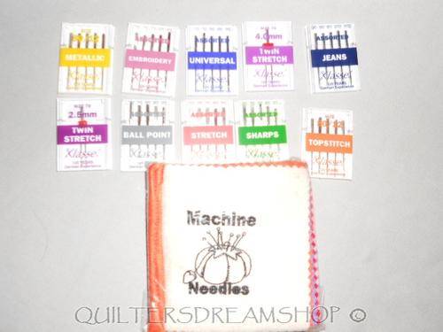 SEWING MACHINE NEEDLES (X4 PACKS) & 1X FREE BOOKLET