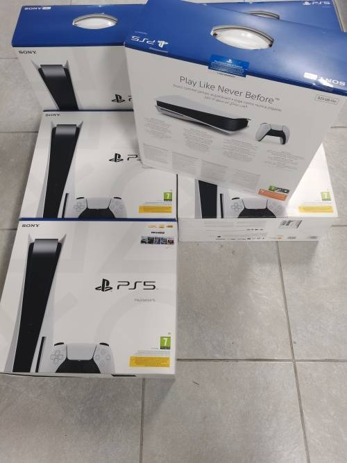 Sony PlayStation 5 Console With 5 Games-White- Brand New Sealed