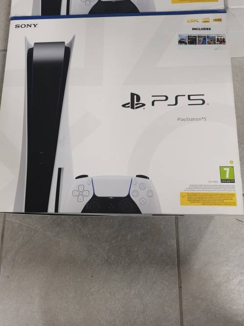 Sony PlayStation 5 Console With 5 Games-White- Brand New Sealed
