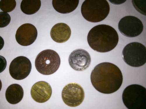 COINS - 52 ASSORTED INTERNATIONAL COINS - ALL GRADES