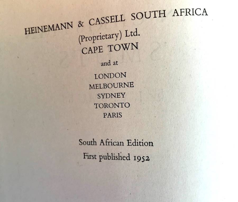 Jan Christian Smuts, by his son JC Smuts. First edition 1952. H/C with jacket. 568 pp.