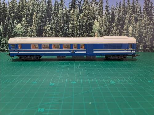 LIMA Set of 3 Blue Train coaches