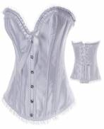 White Corset: Size Large