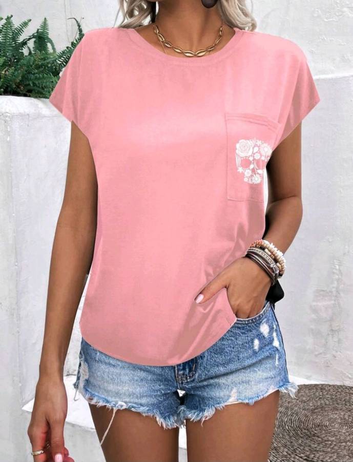Pink  Top: