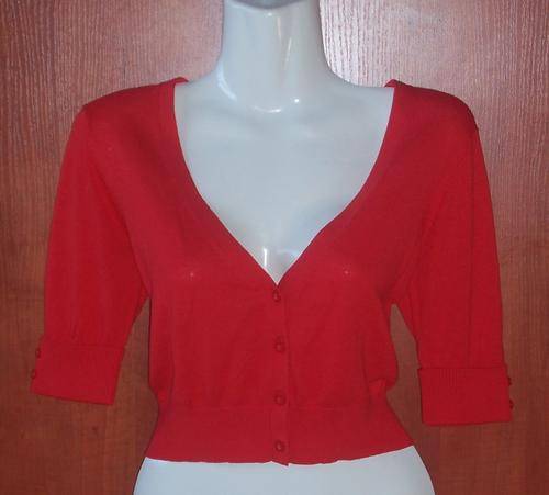 Short, Red Cardigan from Woolworths