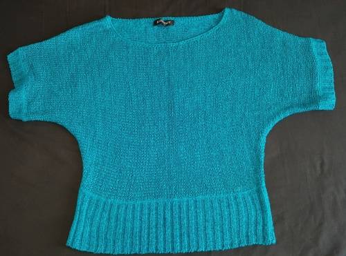 Lovely Teal Ribbon Yarn Knit from Truworths