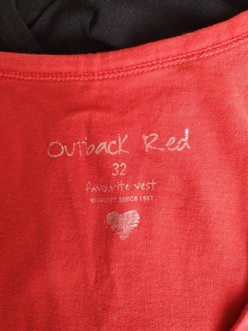 Red Cotton Top from Truworth