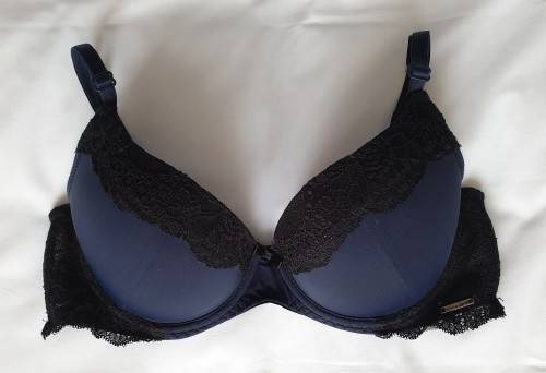 Black and Navy SISSY BOY bra - 34B