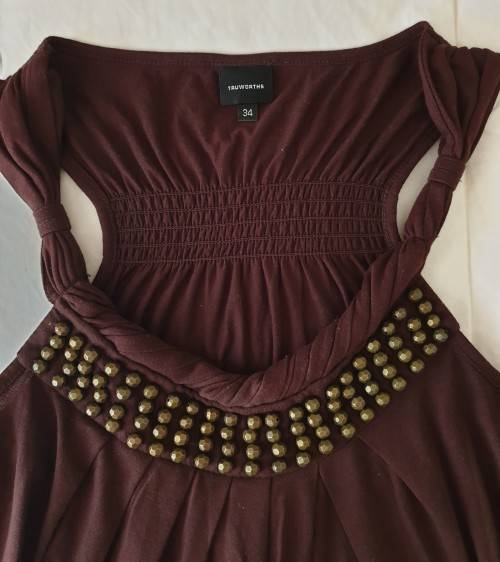 Lovely Brown Beaded Top from Truworths