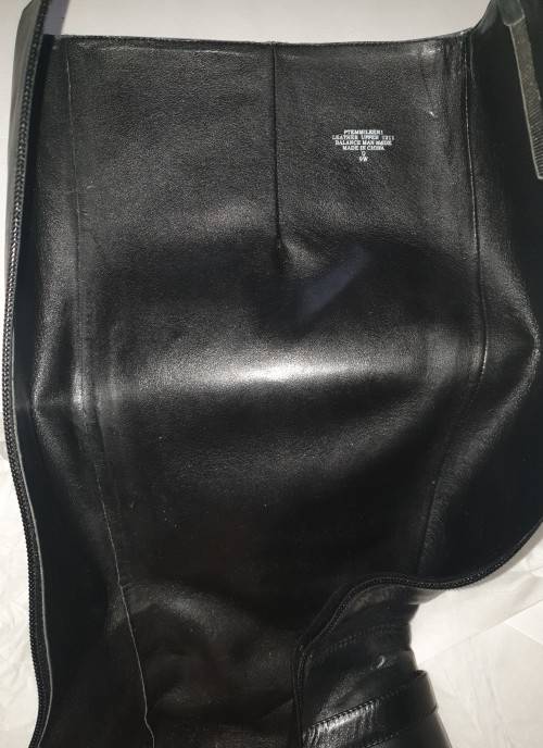 Stunning Black Genuine Leather Boots from Nine West