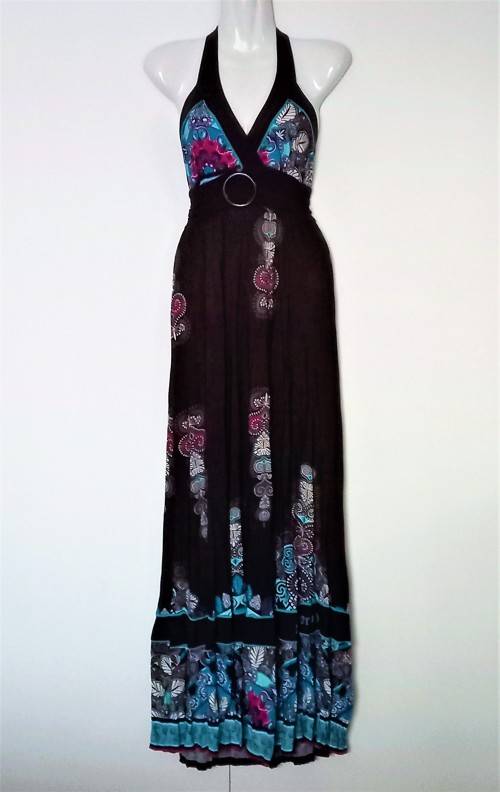 Beautiful Turquoise Halter Dress from Ginger Mary