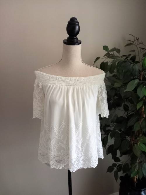 Beautiful Off-White Off-Shoulder Top from Woolworths