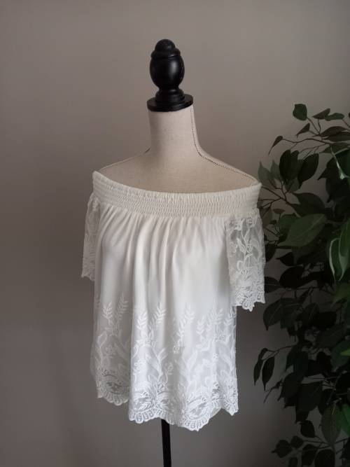 Beautiful Off-White Off-Shoulder Top from Woolworths