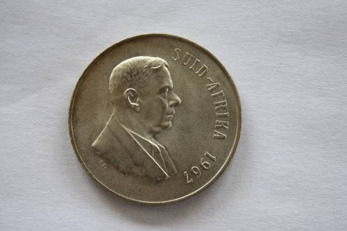 1967 AFRIKAANS SILVER 1 RAND - REPUBLIC OF SOUTH AFRICA