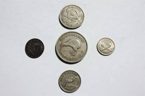 5 NEW ZEALAND COINS FOR SALE