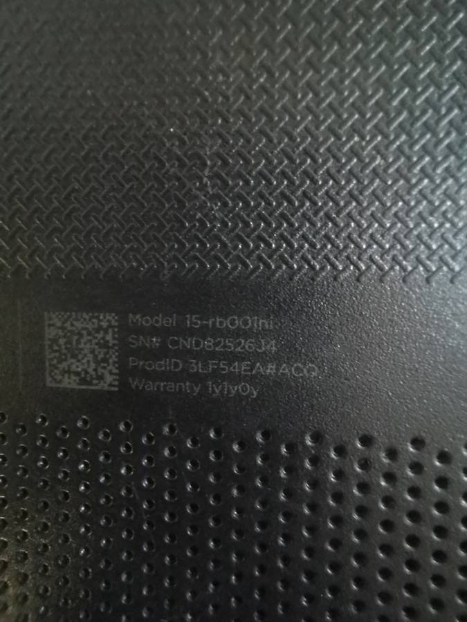 HP Laptop Model- 15-rb001ni  500gb HHD 4Gb ram