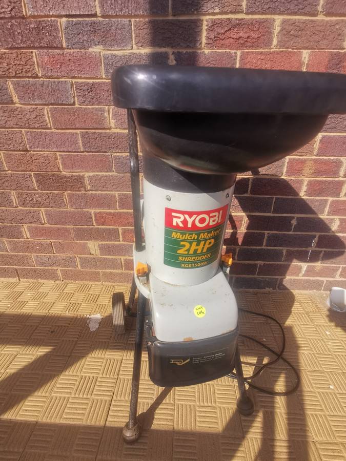 !!!Late Entry!!! RYOBI RGS1500 MULCH MAKER SHREDDER 2HP motor !!Low start!!