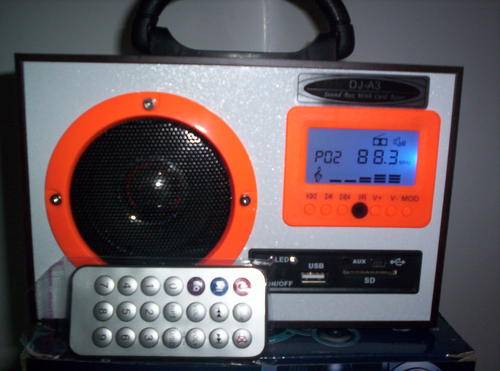 **** MP3/SD/MMC/MC/USB/PHONE  PLAYER LCD  MOBILE SPEAKER WITH REMOTE@R1****