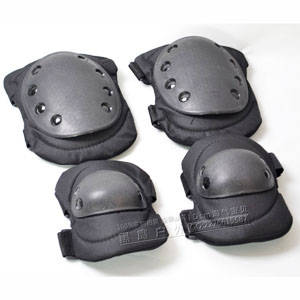 US ARMY TACTICAL KNEE + ELBOW PADS - SWAT Black